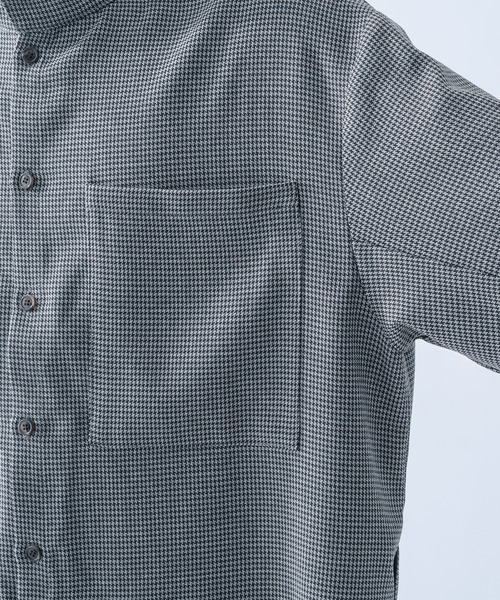 epnok（エプノック）の「サイドスリットフライトシャツ（シャツ/ブラウス・メンズ・ベージュ/ダークグレー/キャメル・SMALL/MEDIUM/LARGE）」の7枚目の写真