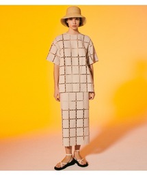希少✨ルシェルブルー ふじいあみ着用 スクエアレーストップス 人気 LE CIEL BLEU（ルシェルブルー）の「Square Lace Top（シャツ