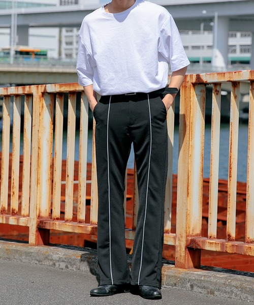 Adoon plain(アドーンプレーン)の「【Adoon plain】リフレクターシューカットパンツ(その他パンツ・メンズ・ブラック・SMALL/MEDIUM/LARGE)」の12枚目の写真