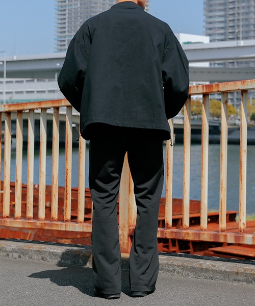 Adoon plain(アドーンプレーン)の「【Adoon plain】リフレクターシューカットパンツ(その他パンツ・メンズ・ブラック・SMALL/MEDIUM/LARGE)」の6枚目の写真