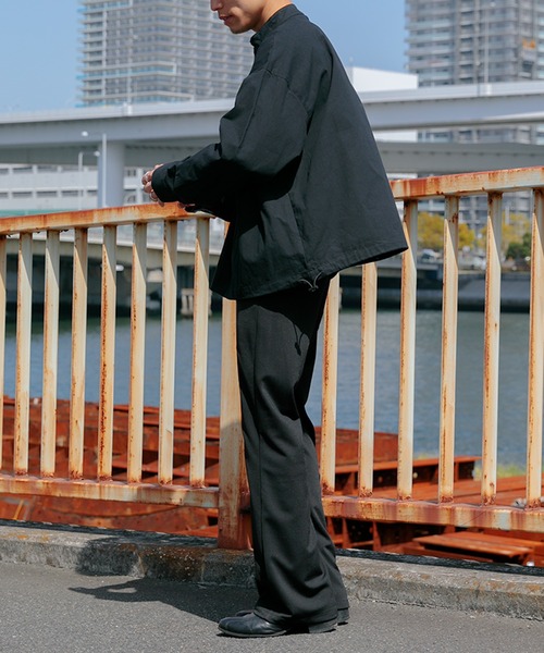 Adoon plain(アドーンプレーン)の「【Adoon plain】リフレクターシューカットパンツ(その他パンツ・メンズ・ブラック・SMALL/MEDIUM/LARGE)」の8枚目の写真