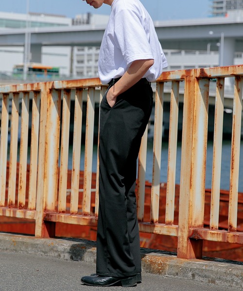 Adoon plain(アドーンプレーン)の「【Adoon plain】リフレクターシューカットパンツ(その他パンツ・メンズ・ブラック・SMALL/MEDIUM/LARGE)」の4枚目の写真