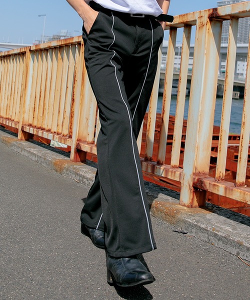 Adoon plain(アドーンプレーン)の「【Adoon plain】リフレクターシューカットパンツ(その他パンツ・メンズ・ブラック・SMALL/MEDIUM/LARGE)」の13枚目の写真