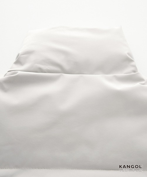 【セール】KANGOL/カンゴール 別注 ビッグシルエット ラバーネーム/ロゴ刺繍 ハイネック ボリュームスリーブ中綿ジャケット(ダウンジャケット/コート)|KANGOL(カンゴール)