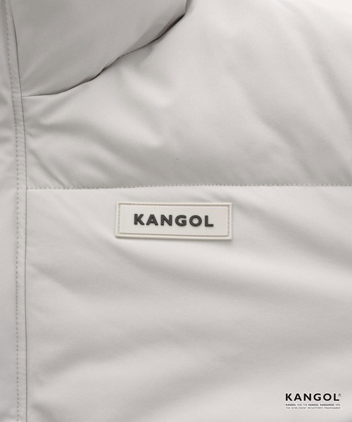 【セール】KANGOL/カンゴール 別注 ビッグシルエット ラバーネーム/ロゴ刺繍 ハイネック ボリュームスリーブ中綿ジャケット(ダウンジャケット/コート)|KANGOL(カンゴール)
