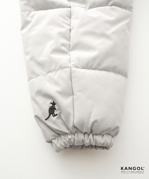 【セール】KANGOL/カンゴール 別注 ビッグシルエット ラバーネーム/ロゴ刺繍 ハイネック ボリュームスリーブ中綿ジャケット(ダウンジャケット/コート)|KANGOL(カンゴール)