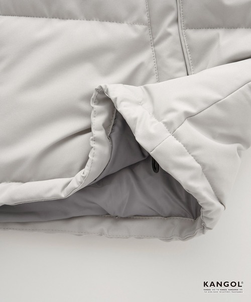 【セール】KANGOL/カンゴール 別注 ビッグシルエット ラバーネーム/ロゴ刺繍 ハイネック ボリュームスリーブ中綿ジャケット(ダウンジャケット/コート)|KANGOL(カンゴール)