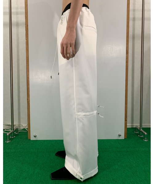 SYU.HOMME/FEMM ギミックパンツ SYU.HOMME/FEMM（シュウ オム フェム）のDocking Pants BLUE