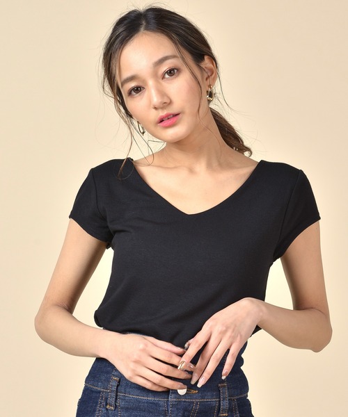 ROYAL PARTY(ロイヤルパーティー)の「ネックレス付カットソー(Tシャツ/カットソー・レディース・ブラック/モカ/グリーン/オフホワイト・FREE)」の19枚目の写真