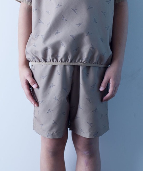 瞬足（シュンソク）の「瞬足/キッズ/withウォーターショートパンツ/SSA4030（その他パンツ・キッズ・ベージュ/カーキ/ピンク/ブルー/チャコール・S/M/L/XL）」の2枚目の写真