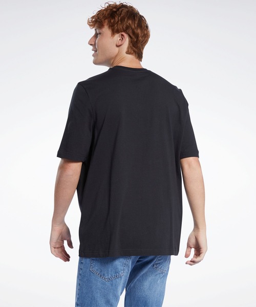 Reebok(リーボック)の「クラシックス Tシャツ / Classics T-Shirt(Tシャツ/カットソー・メンズ・ホワイト/ブラック・SMALL/MEDIUM/LARGE/X-LARGE/XX-LARGE/X-SMALL/XXX-LARGE)」の7枚目の写真