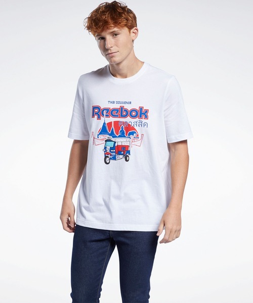 Reebok(リーボック)の「クラシックス Tシャツ / Classics T-Shirt(Tシャツ/カットソー・メンズ・ホワイト/ブラック・SMALL/MEDIUM/LARGE/X-LARGE/XX-LARGE/X-SMALL/XXX-LARGE)」の3枚目の写真