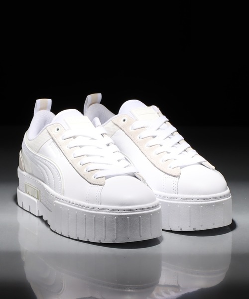 PUMA(プーマ)の「PUMA MAYZE TECH WNS / プーマ メイズ テック ウィメンズ(スニーカー・レディース・ホワイト・23.5cm/24.5cm/23.0cm/24.0cm/22.5cm/25.0cm)」の3枚目の写真