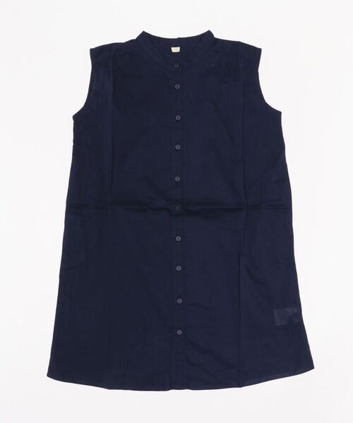 DISCOAT(ディスコート)の「【キッズ】ボイルノースリギャザーワンピース(ワンピース・キッズ・ネイビー/カーキ/ブラック・120/130)」の3枚目の写真