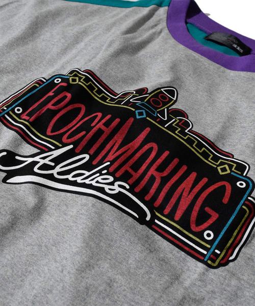 ALDIES（アールディーズ）の「Epoch Sol T / エポックソルT（Tシャツ/カットソー・メンズ・グレー/ブラック/オレンジ/ホワイト・FREE）」の18枚目の写真