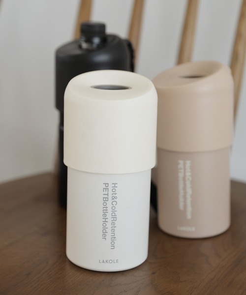 LAKOLE(ラコレ)の「<累計販売40万本!!>【保温保冷】ペットボトルホルダー / 938364(水筒・レディース・アイボリー/桜/ブラック/グレー/ブルー・FREE)」の9枚目の写真