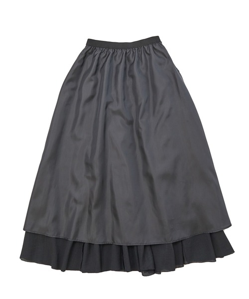 ROPE' PICNIC（ロペピクニック）の「楊柳ギャザーフレアスカート（スカート・レディース・ブラック/ベージュ/ライトグリーン/キャメル・38）」の18枚目の写真