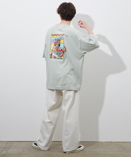JUNRED（ジュンレッド）の「ポップアートプリントTEE（Tシャツ/カットソー・メンズ・ホワイト/ブラック/ライトグリーン・S/M/L）」の18枚目の写真