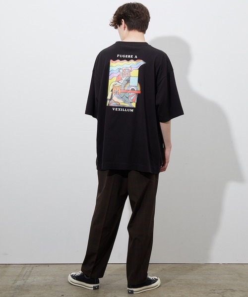JUNRED（ジュンレッド）の「ポップアートプリントTEE（Tシャツ/カットソー・メンズ・ホワイト/ブラック/ライトグリーン・S/M/L）」の8枚目の写真