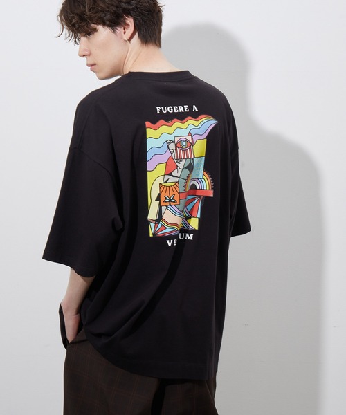 JUNRED（ジュンレッド）の「ポップアートプリントTEE（Tシャツ/カットソー・メンズ・ホワイト/ブラック/ライトグリーン・S/M/L）」の22枚目の写真
