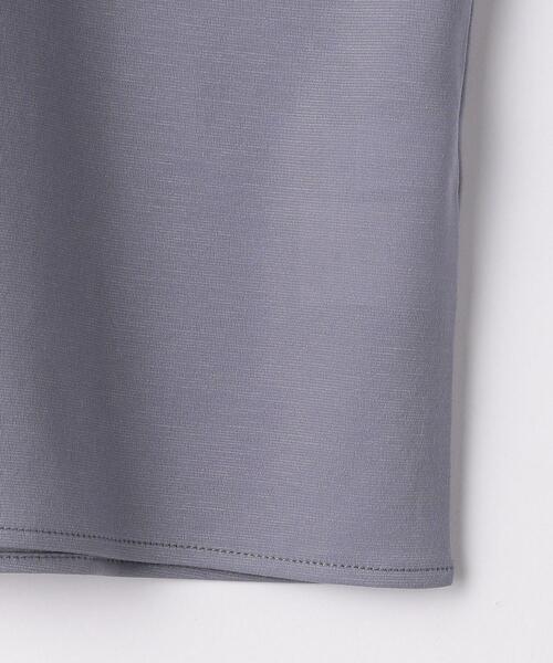 green label relaxing（グリーンレーベルリラクシング）の「D ライトポンチ スタンドネック フリル フレンチ スリーブ プルオーバー カットソー（Tシャツ/カットソー・レディース・コバルトブルー/ホワイト/ダークグレー・FREE）」の14枚目の写真