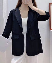 7分袖シンプルテーラーJK