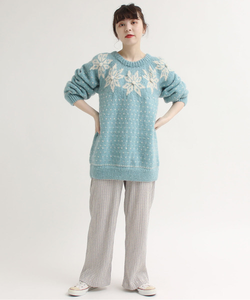 CHILD WOMAN - 【新品未使用】ネパールギルボックスケーブルプルオーバー CHILD WOMAN（チャイルドウーマン）の「ネパールギルボックス雪