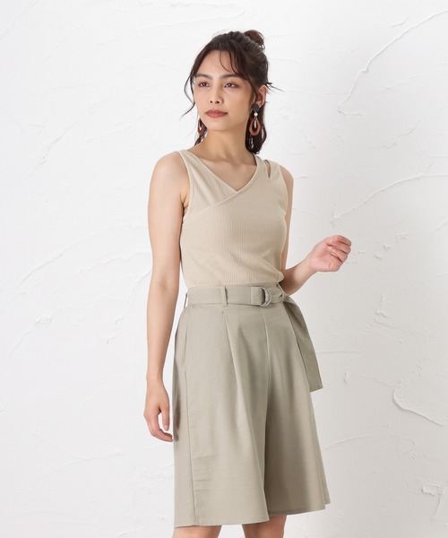 Howdy Marie（ハウディ―マリー）の「アシンメトリーデザイン タンクトップ（タンクトップ・レディース・アイボリー/グレー/ブラウン・フリー）」の13枚目の写真