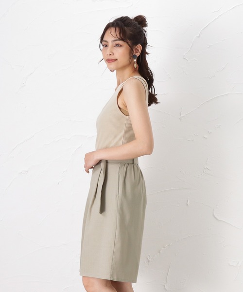 Howdy Marie（ハウディ―マリー）の「アシンメトリーデザイン タンクトップ（タンクトップ・レディース・アイボリー/グレー/ブラウン・フリー）」の14枚目の写真