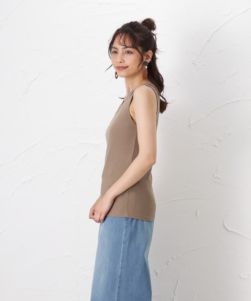 Howdy Marie（ハウディ―マリー）の「アシンメトリーデザイン タンクトップ（タンクトップ・レディース・アイボリー/グレー/ブラウン・フリー）」の20枚目の写真