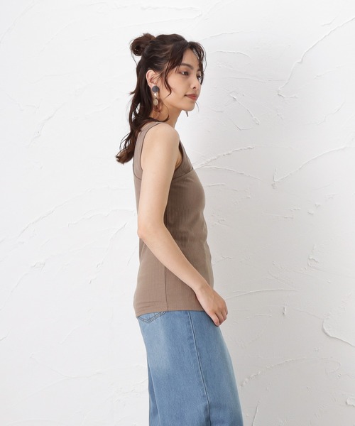 Howdy Marie（ハウディ―マリー）の「アシンメトリーデザイン タンクトップ（タンクトップ・レディース・アイボリー/グレー/ブラウン・フリー）」の21枚目の写真