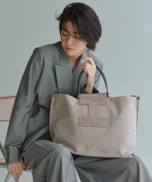 IACUCCI | スエードレザーキャンバストートバッグL【SORBETTO-4092/SUEDE】(トートバッグ)