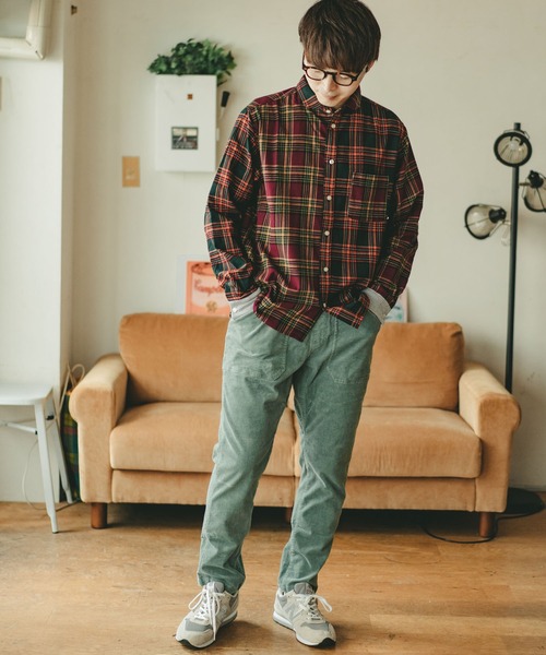 gym master（ジムマスター）の「ストレッチコーデュロイベーカーパンツ（カーゴパンツ・メンズ・オリーブ/グリーン/その他/セージグリーン/マスタード/その他1/ライトベージュ・SMALL/MEDIUM/LARGE/X-LARGE）」の22枚目の写真