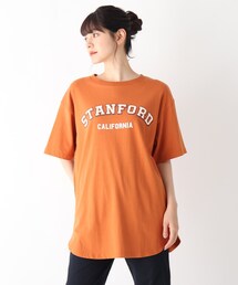 Cutie Blonde | 【S-L】カレッジロゴTシャツワンピース(ワンピース)