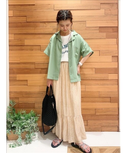 Cutie Blonde（キューティーブロンド）の「◆【S-L】カレッジロゴTシャツワンピース（ワンピース・レディース・オレンジ/チャコールグレー/オフホワイト・01/03/02）」の6枚目の写真