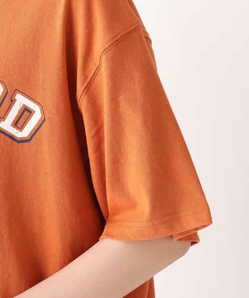Cutie Blonde（キューティーブロンド）の「◆【S-L】カレッジロゴTシャツワンピース（ワンピース・レディース・オレンジ/チャコールグレー/オフホワイト・01/03/02）」の10枚目の写真