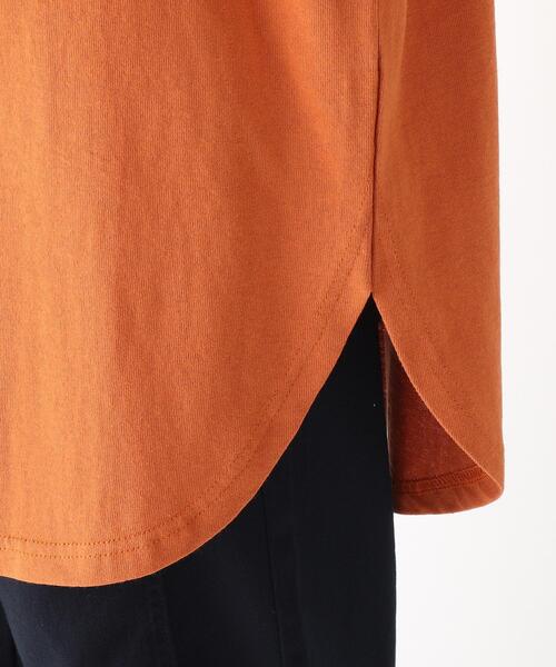 Cutie Blonde（キューティーブロンド）の「◆【S-L】カレッジロゴTシャツワンピース（ワンピース・レディース・オレンジ/チャコールグレー/オフホワイト・01/03/02）」の8枚目の写真