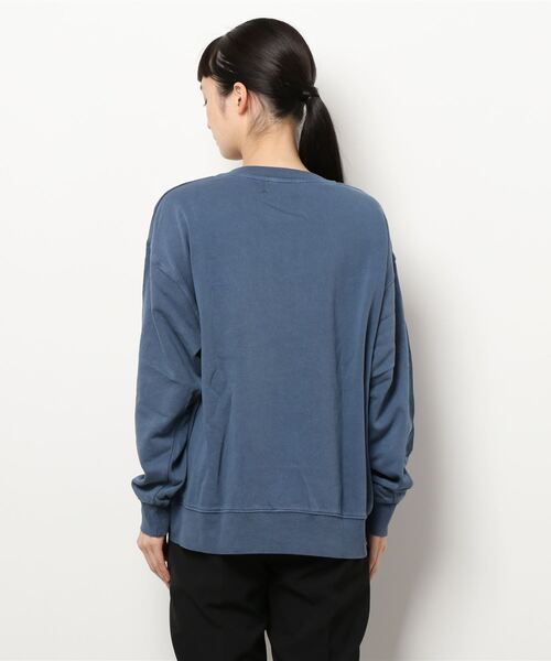 CUBE SUGAR（キューブシュガー）の「スウェットピグメント染めクルーネックプルオーバー（スウェット・レディース・ピンク/ネイビー/ベージュ/グリーン・M）」の15枚目の写真