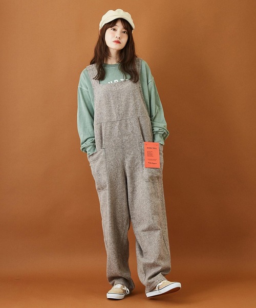 CUBE SUGAR（キューブシュガー）の「スウェットピグメント染めクルーネックプルオーバー（スウェット・レディース・ピンク/ネイビー/ベージュ/グリーン・M）」の12枚目の写真