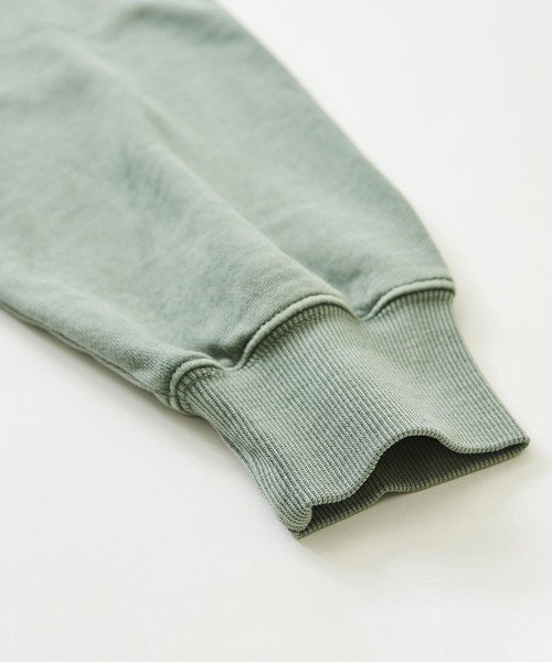 CUBE SUGAR（キューブシュガー）の「スウェットピグメント染めクルーネックプルオーバー（スウェット・レディース・ピンク/ネイビー/ベージュ/グリーン・M）」の8枚目の写真