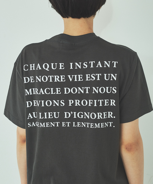 Rouge vif Anna（ルージュヴィフアンナ）の「フロントバックロゴTシャツ（Tシャツ/カットソー・レディース・ホワイト/スミクロ・フリー）」の8枚目の写真