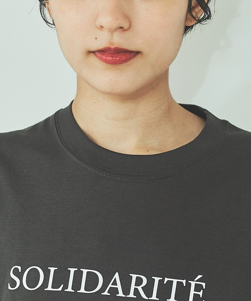 Rouge vif Anna（ルージュヴィフアンナ）の「フロントバックロゴTシャツ（Tシャツ/カットソー・レディース・ホワイト/スミクロ・フリー）」の20枚目の写真