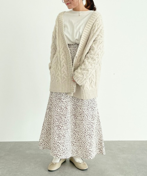 SLURR（スラ―）の「ケーブルルーズカーディガン（カーディガン/ボレロ・レディース・モカ/チョコ/その他8・FREE）」の19枚目の写真