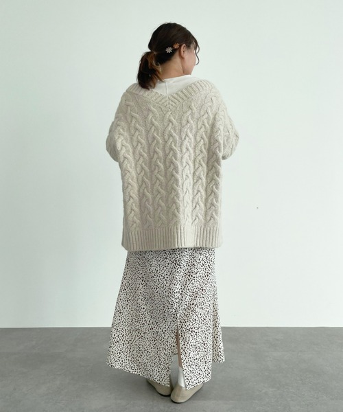 SLURR（スラ―）の「ケーブルルーズカーディガン（カーディガン/ボレロ・レディース・モカ/チョコ/その他8・FREE）」の22枚目の写真