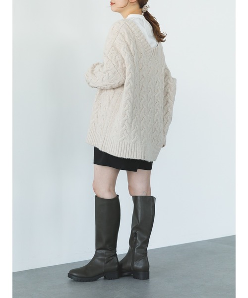SLURR（スラ―）の「ケーブルルーズカーディガン（カーディガン/ボレロ・レディース・モカ/チョコ/その他8・FREE）」の20枚目の写真