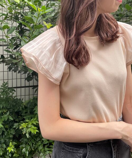 MAJESTIC LEGON(マジェスティックレゴン)の「レディコンシャストップス(Tシャツ/カットソー・レディース・ベージュ系その他2/ホワイト系その他2/ブラウン系その他2・MEDIUM/SMALL)」の3枚目の写真