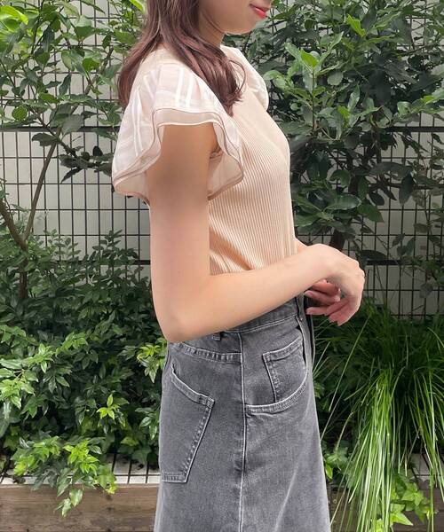 MAJESTIC LEGON(マジェスティックレゴン)の「レディコンシャストップス(Tシャツ/カットソー・レディース・ベージュ系その他2/ホワイト系その他2/ブラウン系その他2・MEDIUM/SMALL)」の5枚目の写真