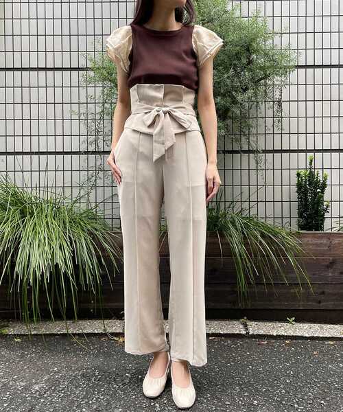 MAJESTIC LEGON(マジェスティックレゴン)の「レディコンシャストップス(Tシャツ/カットソー・レディース・ベージュ系その他2/ホワイト系その他2/ブラウン系その他2・MEDIUM/SMALL)」の9枚目の写真