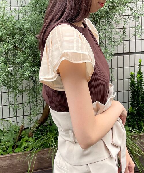 MAJESTIC LEGON(マジェスティックレゴン)の「レディコンシャストップス(Tシャツ/カットソー・レディース・ベージュ系その他2/ホワイト系その他2/ブラウン系その他2・MEDIUM/SMALL)」の13枚目の写真