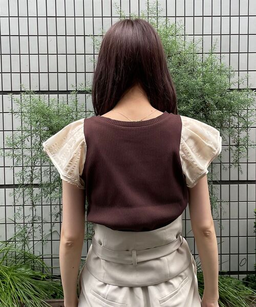 MAJESTIC LEGON(マジェスティックレゴン)の「レディコンシャストップス(Tシャツ/カットソー・レディース・ベージュ系その他2/ホワイト系その他2/ブラウン系その他2・MEDIUM/SMALL)」の14枚目の写真